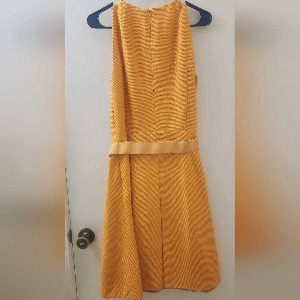 Akris Punto Vintage‎ Orange Two-Piece Dress Set, Size 8, Mulberry Silk.